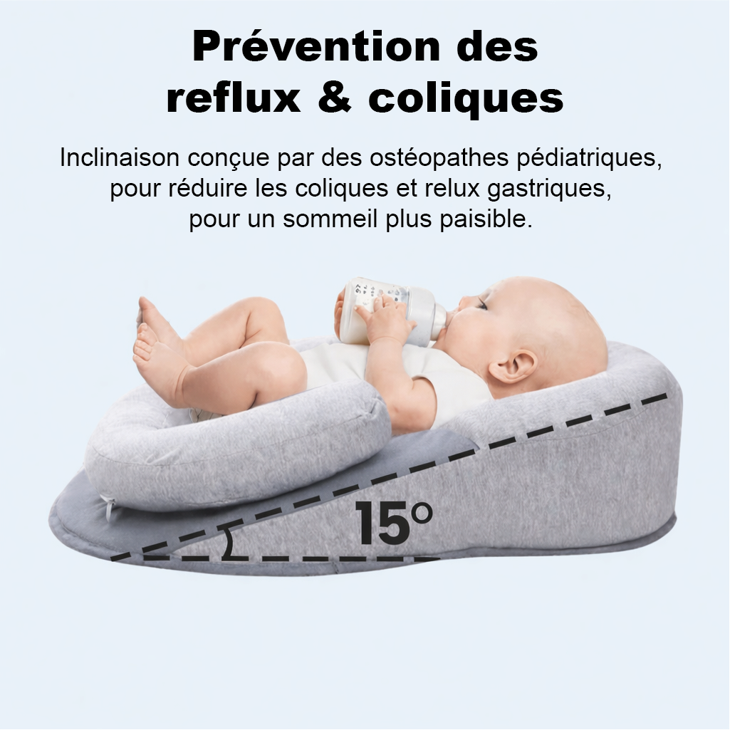 BabyNuit.® Anti-Reflux bébé, Nuits Paisibles et Sommeil Profond