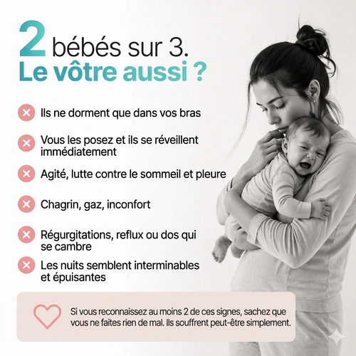 BabyNuit.® Anti-Reflux bébé, Nuits Paisibles et Sommeil Profond